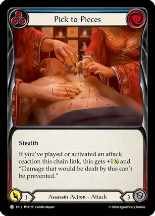 Pick to Pieces (Blue) (MST129) - Part the Mistveil Rainbow Foil