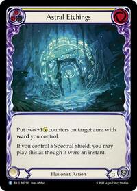 Astral Etchings (Yellow) Rainbow Foil