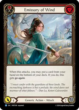 Emissary of Wind (MST199) - Part the Mistveil Rainbow Foil
