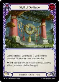 Sigil of Solitude (Red) Rainbow Foil