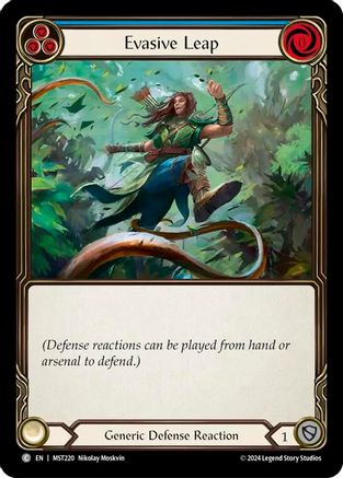 Evasive Leap (Blue) (MST220) - Part the Mistveil