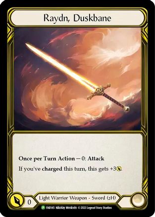 Raydn, Duskbane (Golden) - FAB145 (FAB145) - Flesh and Blood: Promo Cards Cold Foil