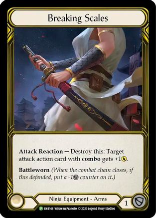 Breaking Scales (Golden) - FAB148 (FAB148) - Flesh and Blood: Promo Cards Cold Foil