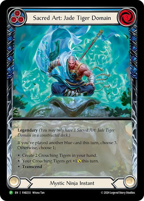 Sacred Art: Jade Tiger Domain Rainbow Foil Promo