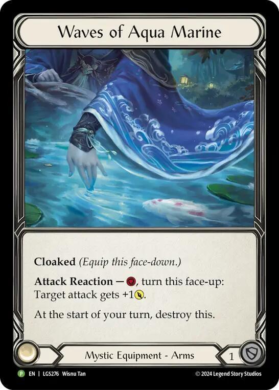 Waves of Aqua Marine Rainbow Foil Promo