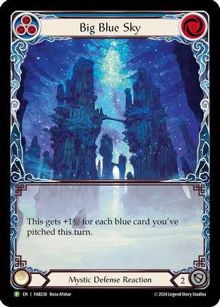 Big Blue Sky - FAB238 (FAB238) - Flesh and Blood: Promo Cards Rainbow Foil