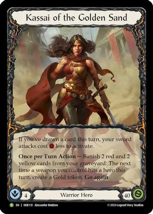 Kassai of the Golden Sand - HER110 (HER110) - Flesh and Blood: Promo Cards Rainbow Foil