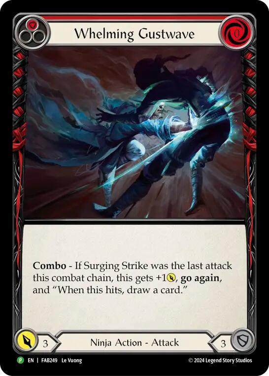 Whelming Gustwave (Red) alt Rainbow Foil Promo