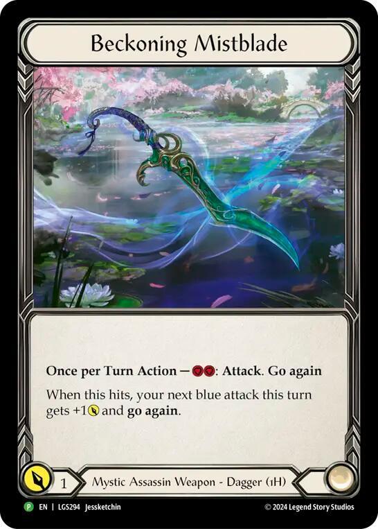 Beckoning Mistblade Cold Foil Promo