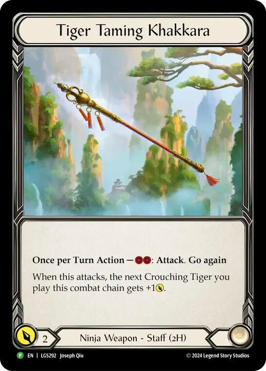 Tiger Taming Khakkara Rainbow Foil Promo