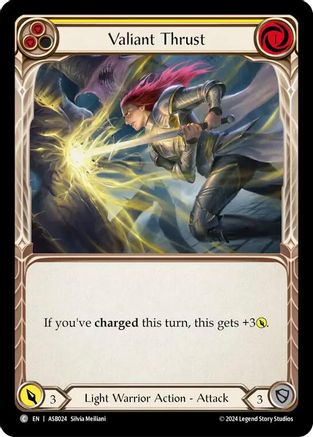 Valiant Thrust (Yellow) (ASB024) - Armory Deck: Boltyn