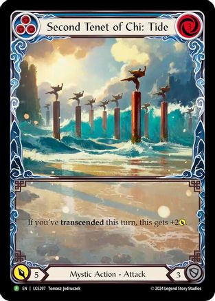 Second Tenet of Chi: Tide - LGS297 (LGS297) - Flesh and Blood: Promo Cards Rainbow Foil