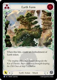 Earth Form (Blue) Rainbow Foil