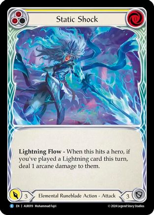 Static Shock (Yellow) (AUR019) - 1st Strike