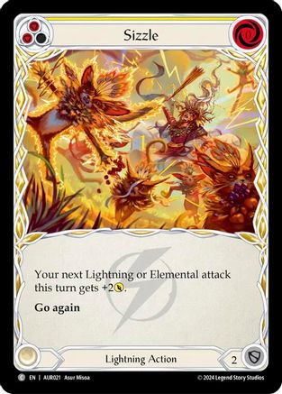 Sizzle (Yellow) (AUR021) - 1st Strike