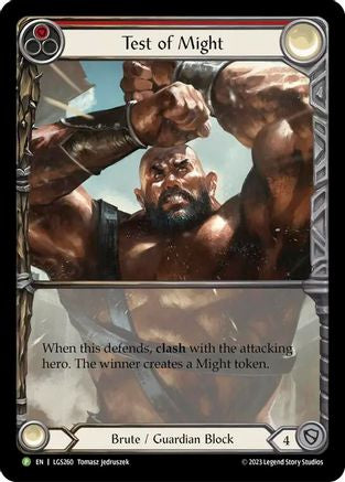 Test of Might - LGS260 (LGS260) - Flesh and Blood: Promo Cards Rainbow Foil