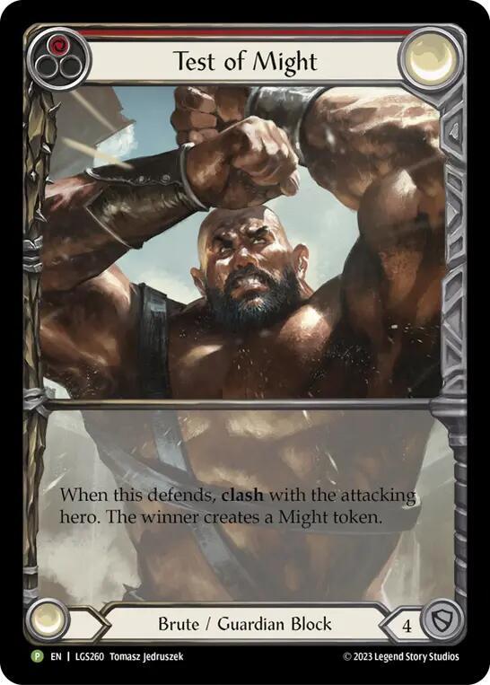 Test of Might Rainbow Foil Promo