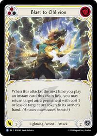 Blast to Oblivion (Yellow) Rainbow Foil