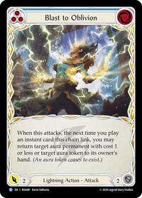 Blast to Oblivion (Blue) Rainbow Foil