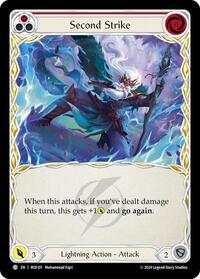Second Strike (Red) Rainbow Foil