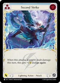 Second Strike (Blue) Rainbow Foil