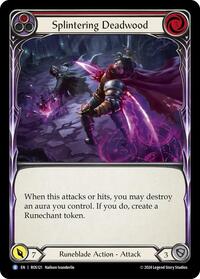 Splintering Deadwood (Red) Rainbow Foil