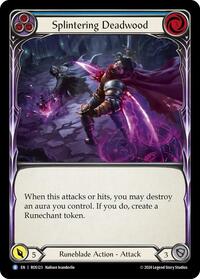 Splintering Deadwood (Blue) Rainbow Foil