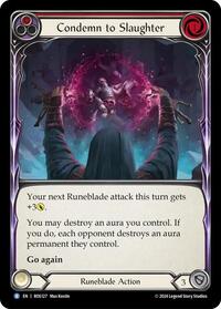 Condemn to Slaughter (Red) Rainbow Foil
