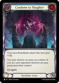 Condemn to Slaughter (Blue) Rainbow Foil
