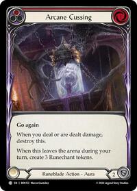 Arcane Cussing (Red) Rainbow Foil