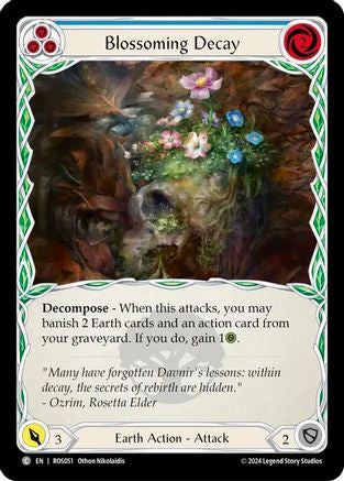 Blossoming Decay (Blue) (ROS051) - Rosetta Rainbow Foil