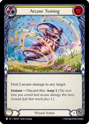 Arcane Twining (Yellow) (ROS187) - Rosetta Rainbow Foil