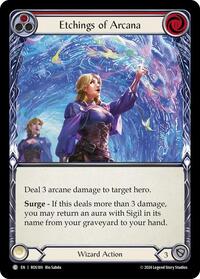 Etchings of Arcana (Red) Rainbow Foil