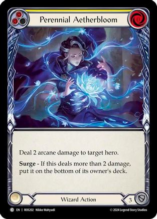 Perennial Aetherbloom (Yellow) (ROS202) - Rosetta Rainbow Foil