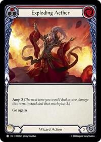 Exploding Aether (Red) Rainbow Foil