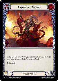 Exploding Aether (Yellow) Rainbow Foil