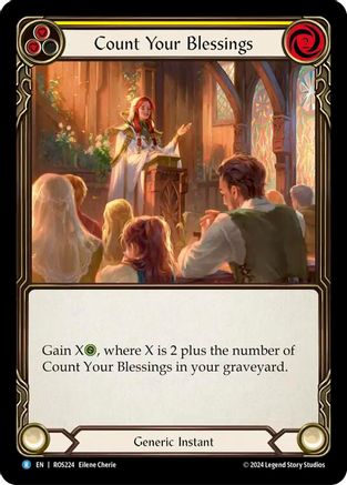 Count Your Blessings (Yellow) (ROS224) - Rosetta Rainbow Foil
