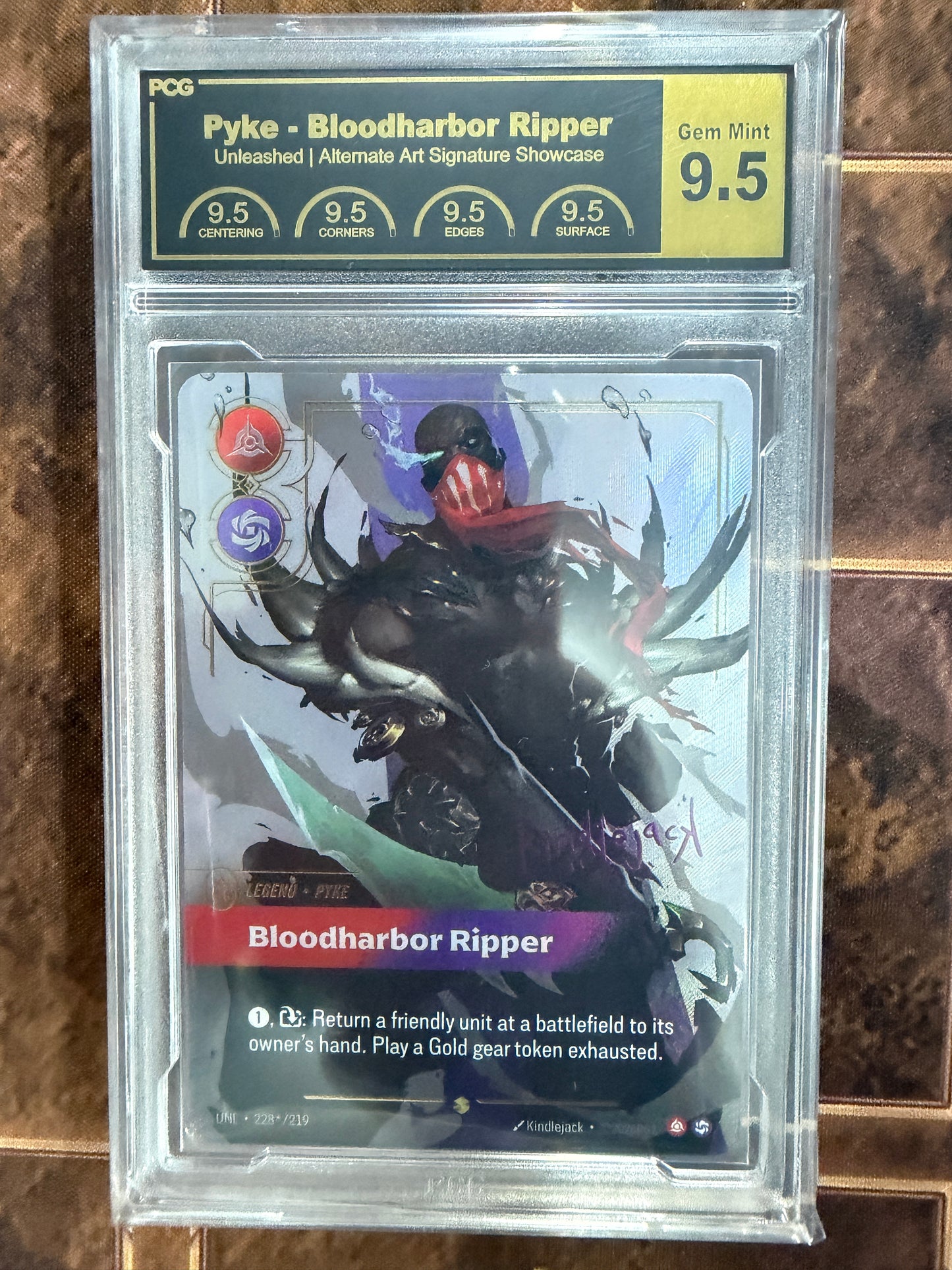 Pyke Bloodharbor Ripper Signature Graded Gem Mint 9.5