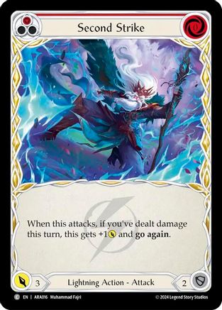 Second Strike (Red) (ARA016) - Blitz Deck: Rosetta - Aurora