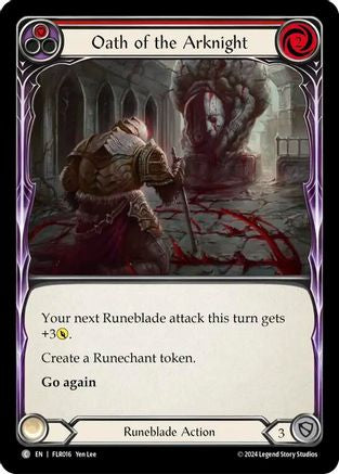 Oath of the Arknight (Red) (FLR016) - Blitz Deck: Rosetta - Florian