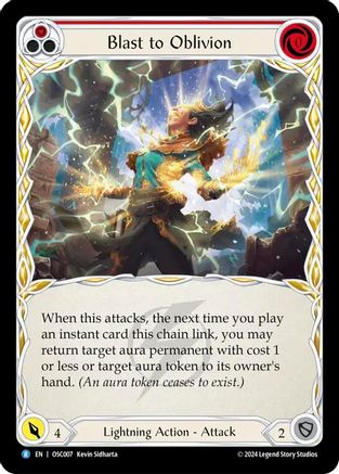 Blast to Oblivion (Red) (OSC007) - Blitz Deck: Rosetta - Oscilio