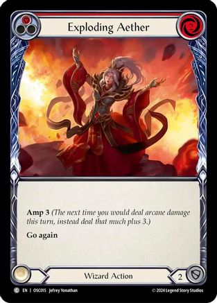 Exploding Aether (Red) (OSC015) - Blitz Deck: Rosetta - Oscilio