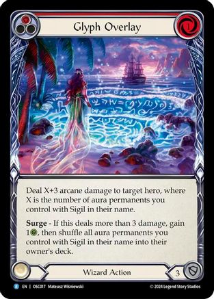 Glyph Overlay (Red) (OSC017) - Blitz Deck: Rosetta - Oscilio