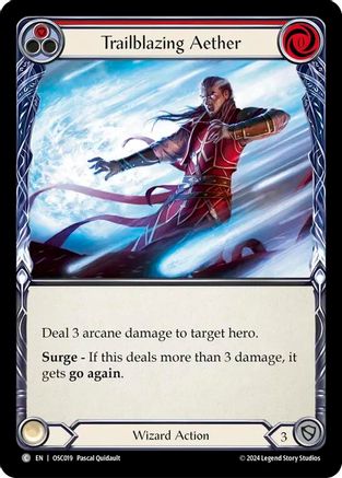 Trailblazing Aether (Red) (OSC019) - Blitz Deck: Rosetta - Oscilio