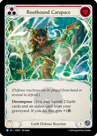Rootbound Carapace (Red) (VER011) - Blitz Deck: Rosetta - Verdance