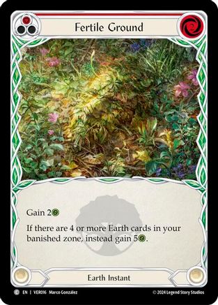 Fertile Ground (Red) (VER016) - Blitz Deck: Rosetta - Verdance