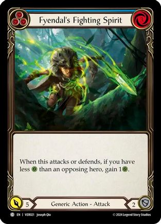 Fyendal's Fighting Spirit (Blue) (VER021) - Blitz Deck: Rosetta - Verdance