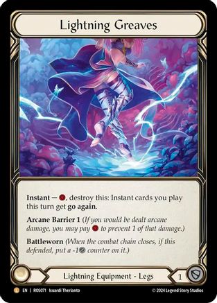 Lightning Greaves (ROS071) - Rosetta Cold Foil