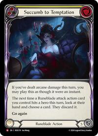 Succumb to Temptation Rainbow Foil