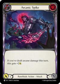 Arcanic Spike (Yellow) Rainbow Foil